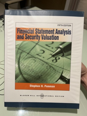 Financial statement analysis & security valuation