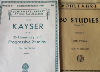 60 Studies Opus  volume 1 for  viola
