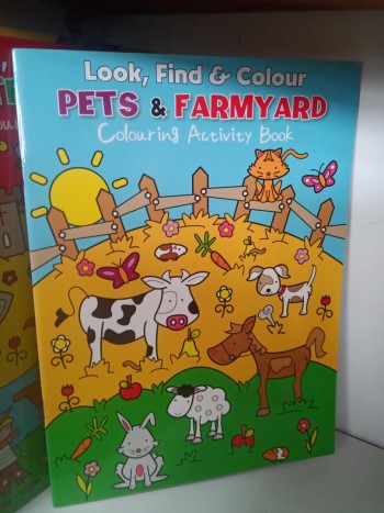 Colouring Activity Book Pets & Farmyard