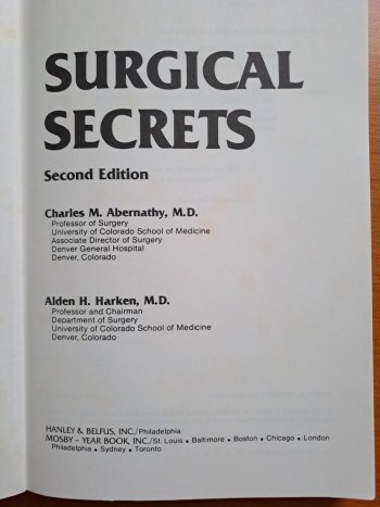Surgical  Secrets      2nd. Edition