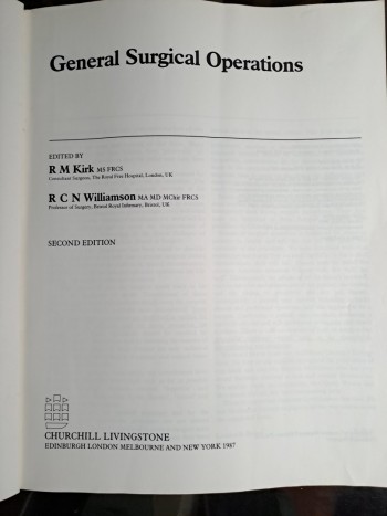 General  Surgical  Operations