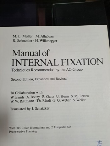 Manual of Internal  Fixation (A O)