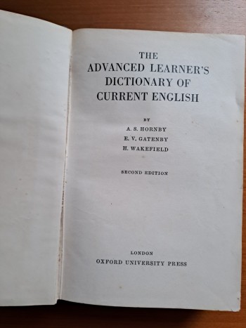 Advanced Learner's  Dictionary of  Current  Englis
