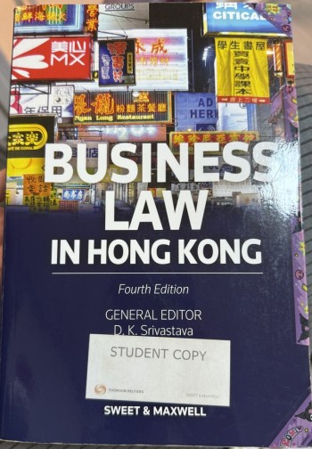 Business Law in Hong Kong 4th Edition