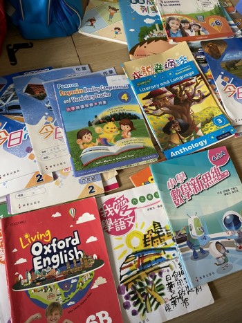 小六上下學期教科書全套，不齊，共36本共$100