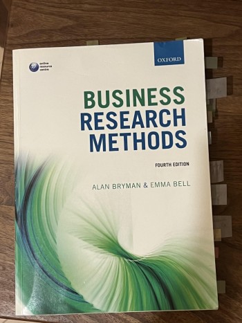 Business Research Methods (4th edition)