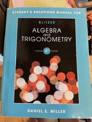Algebra and Trigonometry (Student's Solutions Manu