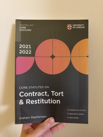Core statutes on contract tort & restitution