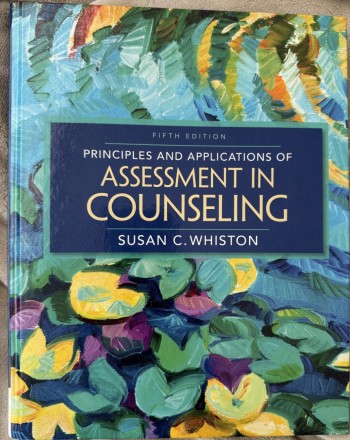 Principles and applications of assessment in Counseling