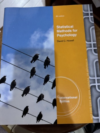 Statistical Methods for Psychology (8th edition)