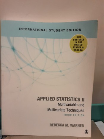 Applied Statistics II Multivariable & Multivariate