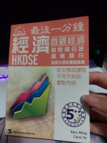 最后一分鐘 經濟 HKDSE 微觀經濟 必修部分及選修部分 全新文憑試課程精華