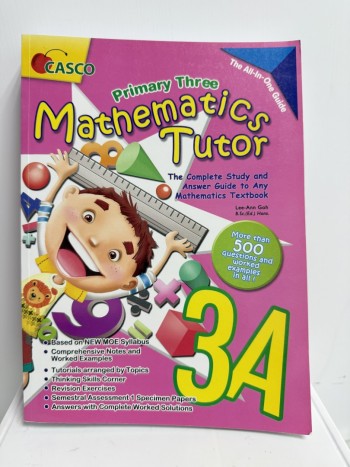 Primary Three Mathematics Tutors 3A