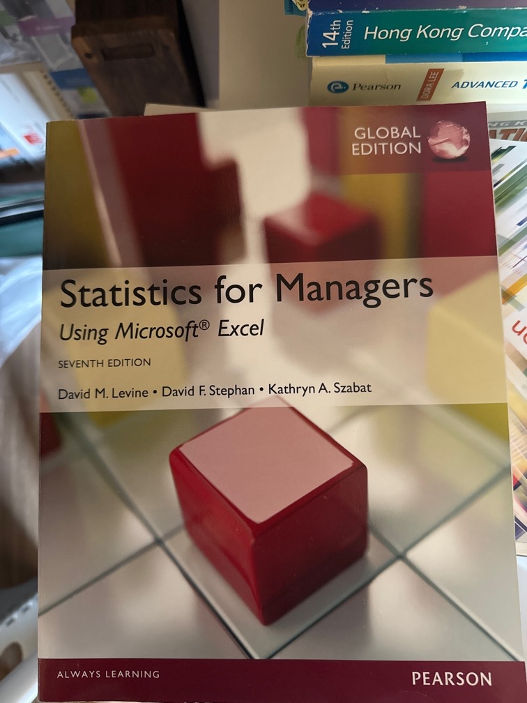 Statistics for Managers Using Microsoft Excel
