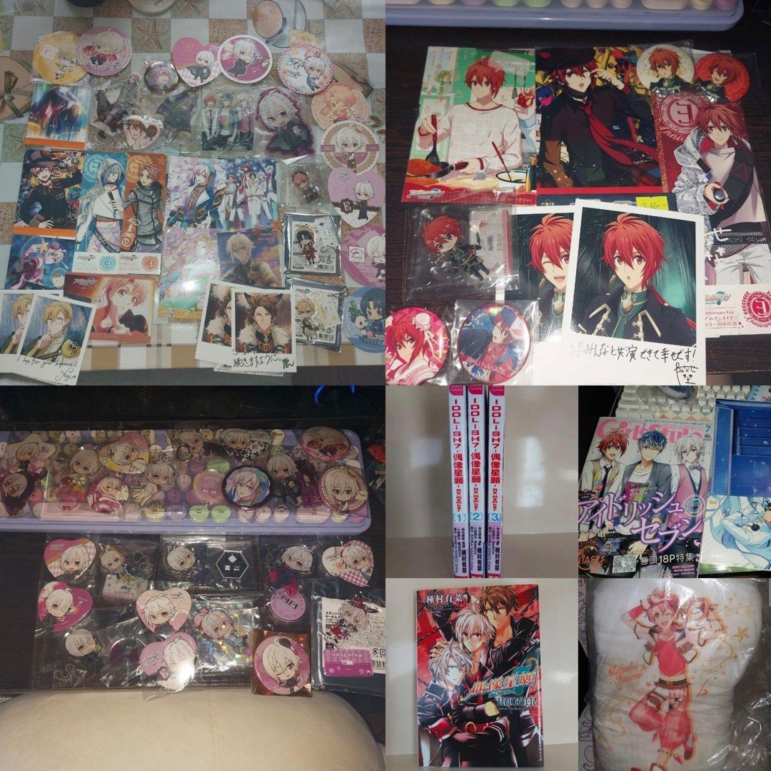 退坑出：共74樣 絕版 偶像星願 idolish7 襟章/立牌/匙扣/海報/書籤/相卡/拍立得/抱抌/漫畫/杯墊