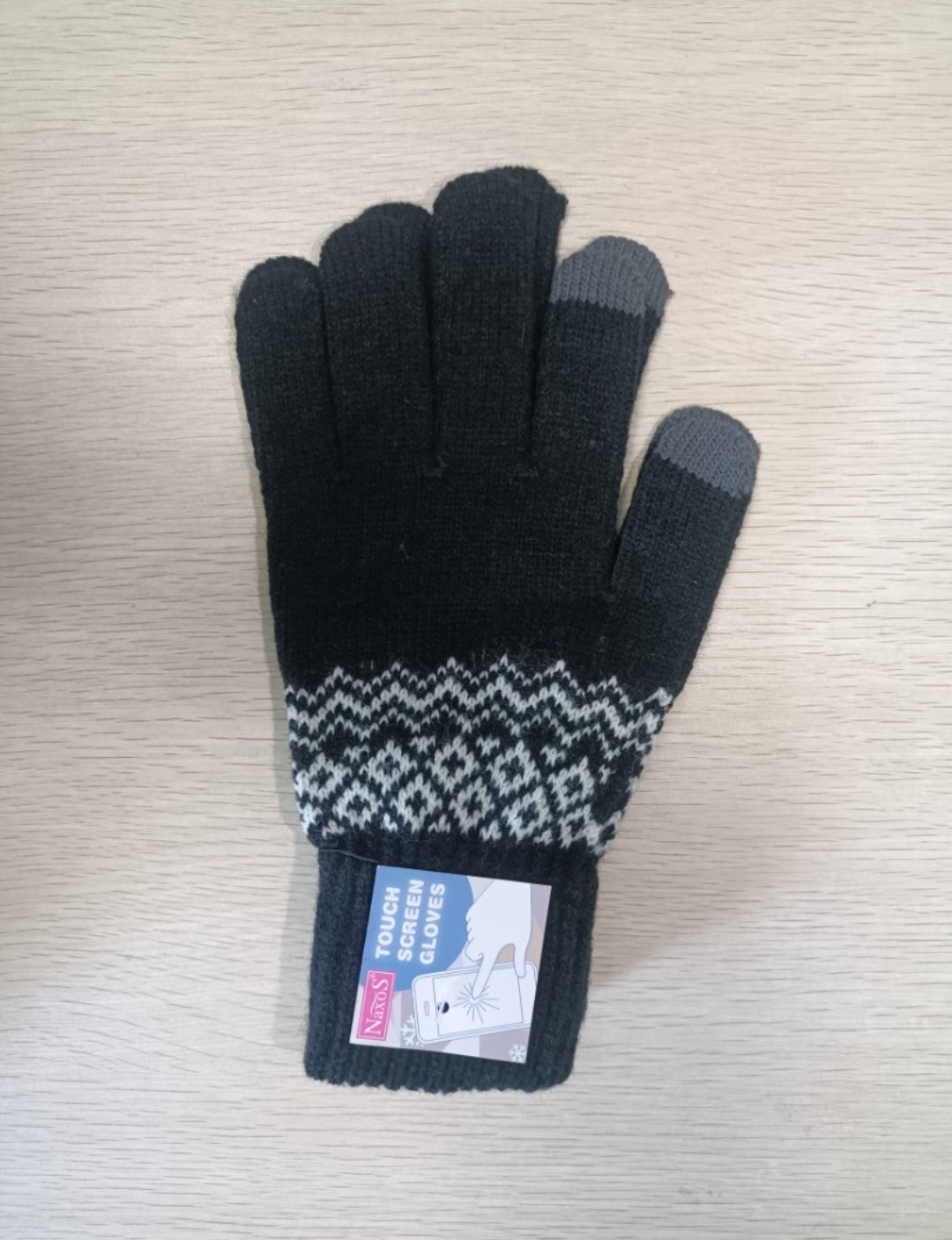 男裝織花觸屏幕手套 ( Men's touch screen gloves ) ( 連透明包裝袋 )