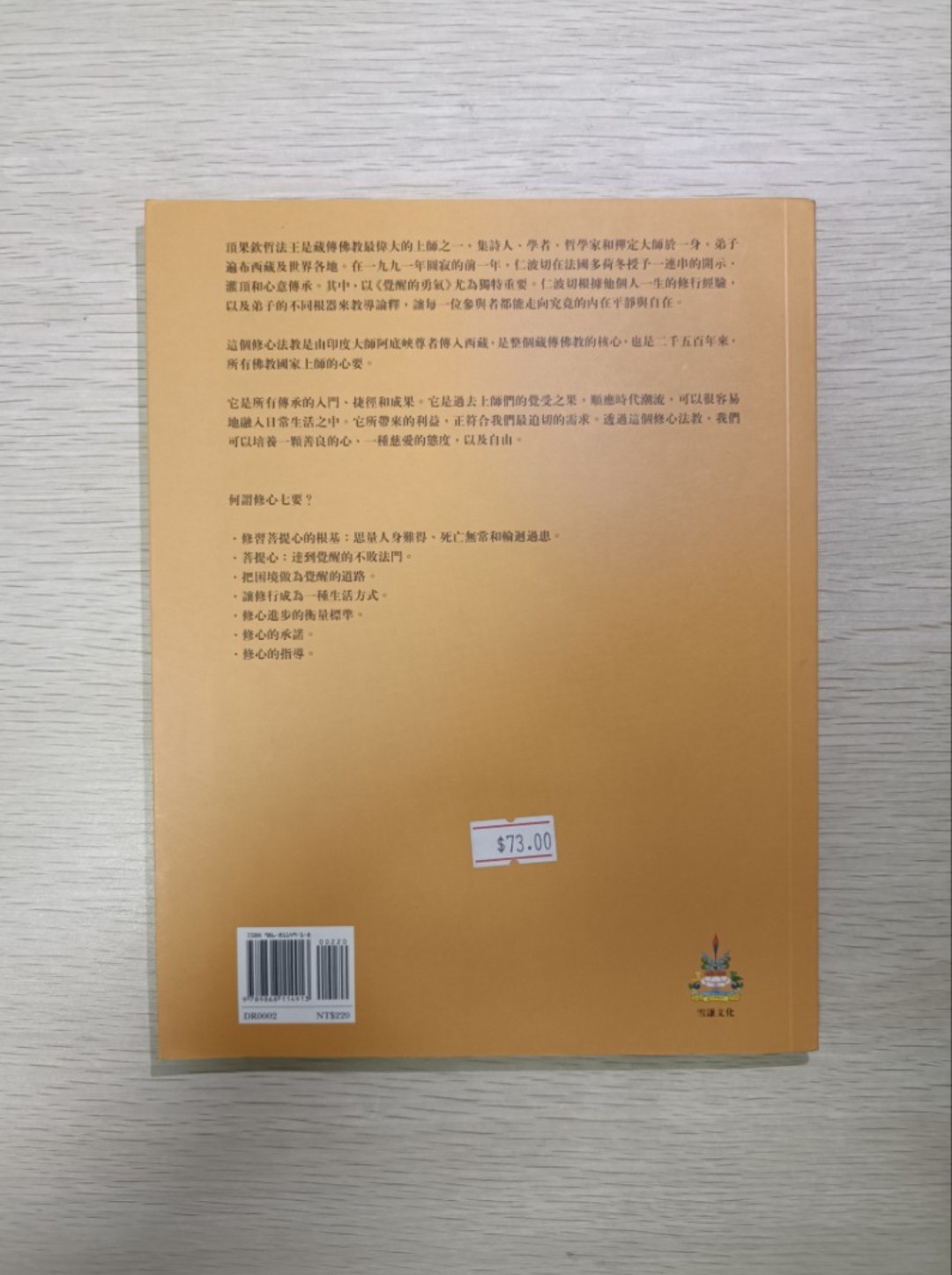 [ 正版 ] 醒覺的勇氣：阿底峽之修心七要 ( Enlightened Courage ) ( 連透明包裝袋 ) - 頂果欽哲法王 - 2