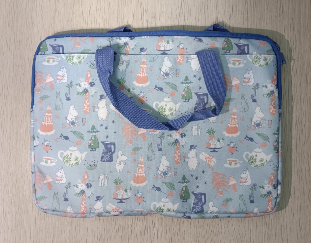 日本雜誌附錄姆明 MOOMIN 亞美小不點筆電包 / 電腦包 / 公事包 / 托特包 / 收納包 / 手拎包 ( 連透明包裝袋 & 防潮珠 )