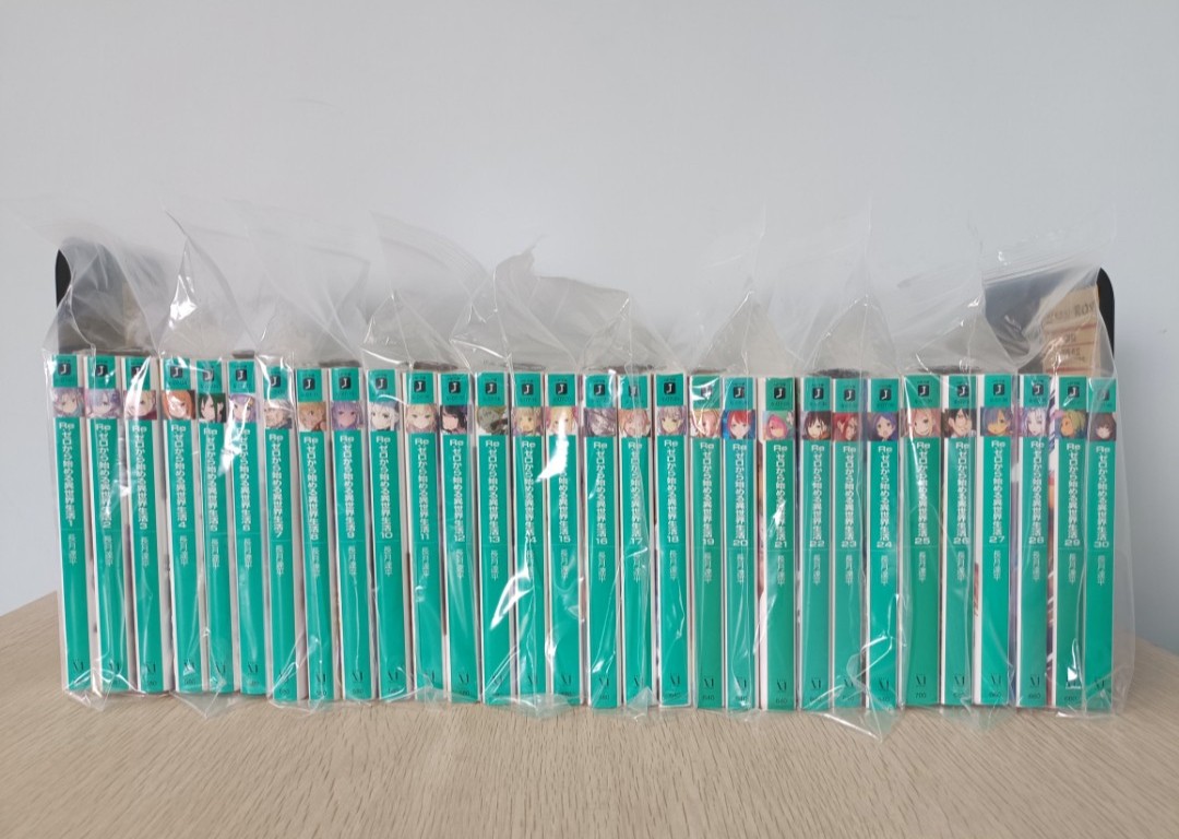 從零開始的異世界生活  /Re:從零開始的異世界生活 ( Re: Life in a Different World from Zero / Re:Zero-Starting Life in Another World /Re:Zero )：Re:ゼロから始める異世界生活 第 1-30 冊 ( 連載中 ) ( 連透明書袋 & 防潮珠 )