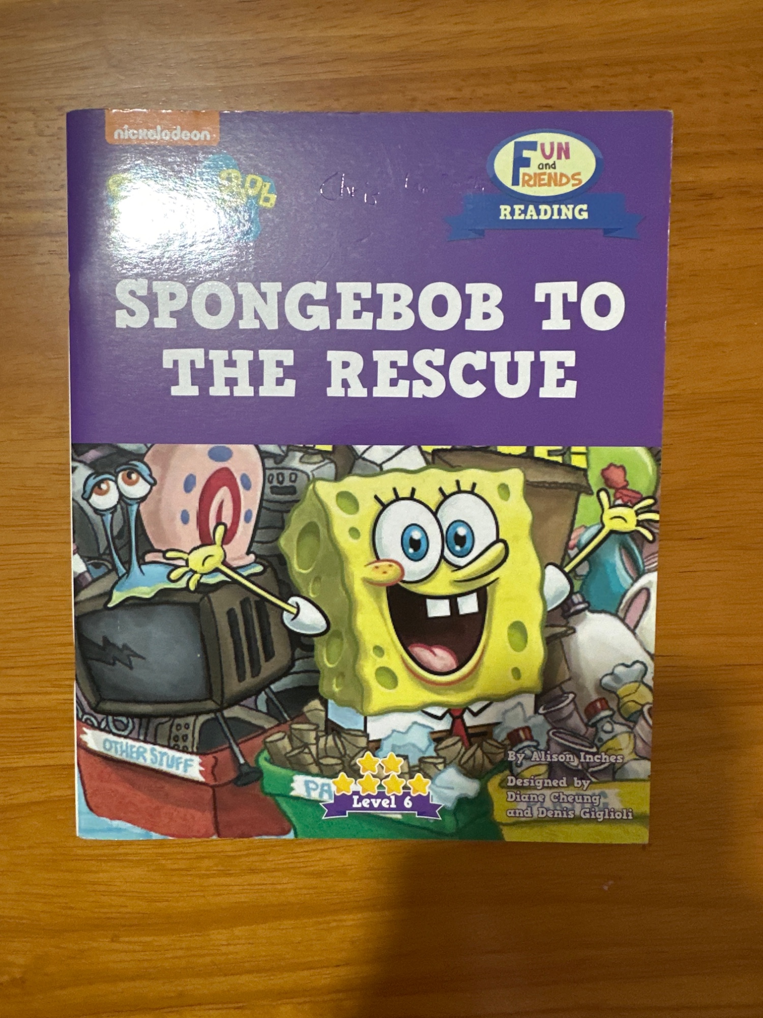 海綿寶寶要去救人 英文閱讀繪本