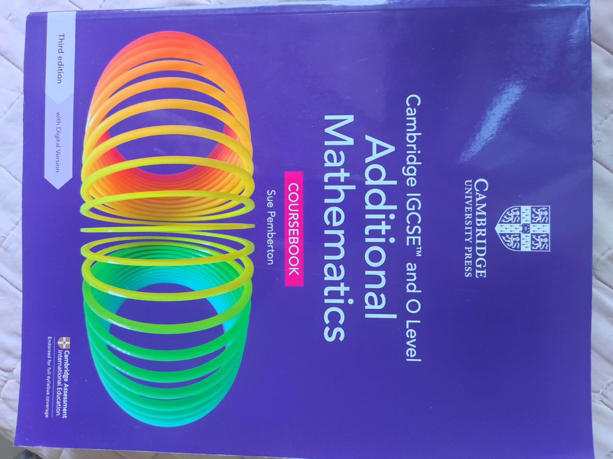 Cambridge Additional Mathematics Coursebook