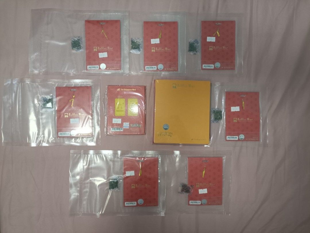[ 正版 ] 新加坡 寶可夢漫畫系列 x9 ( 未開封 ) ( 全齊 ) ( 連盒 & 透明包裝袋 & 透明真空袋 & 防潮珠 ) ( 連影印單 ) - 2