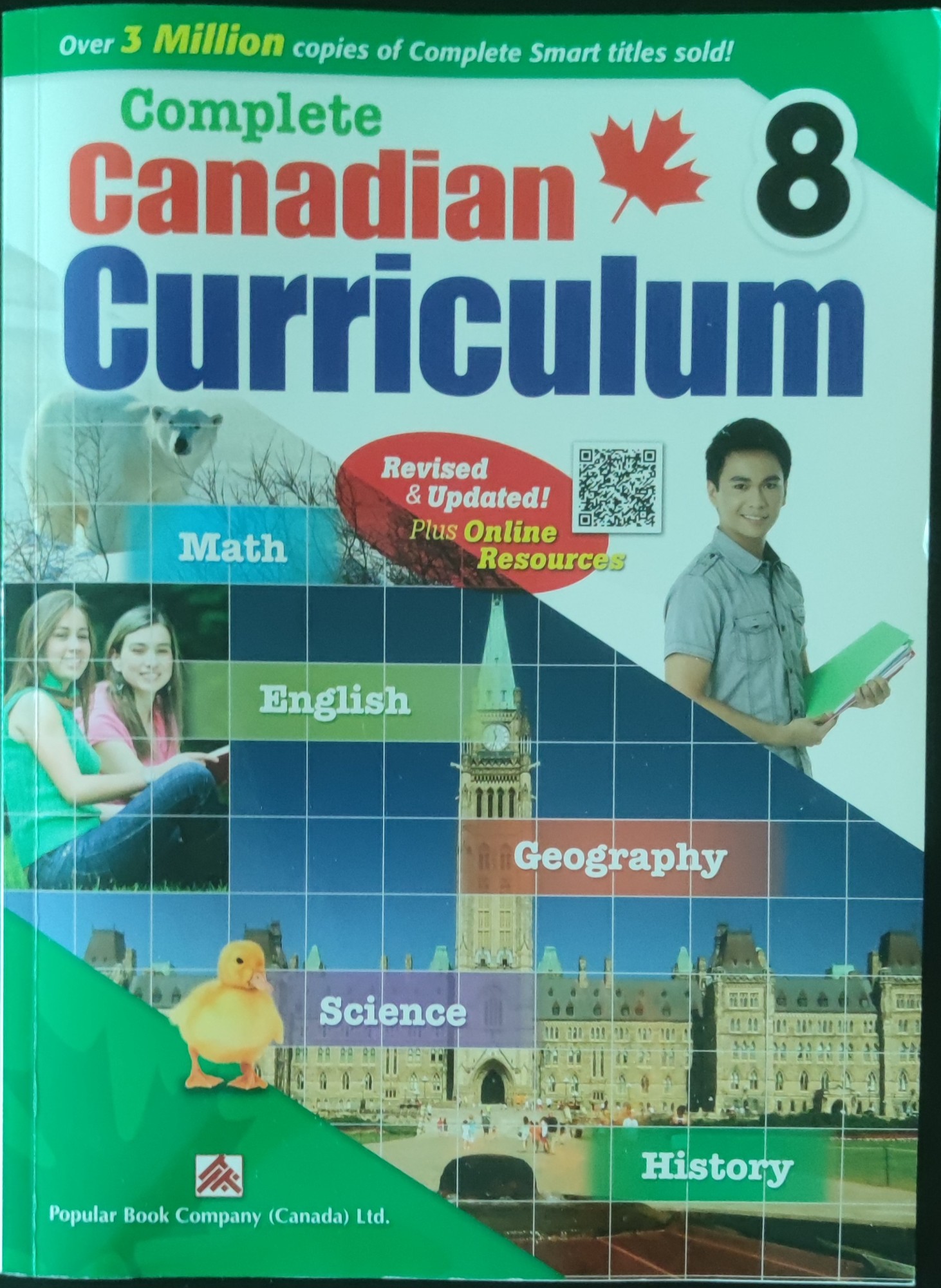 全新Complete Canadian Curriculum 8加拿大課程八年級教科書，涵蓋多元科目（原價23加幣）
