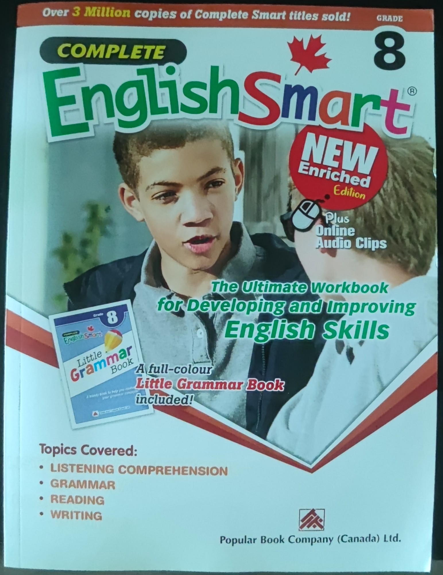 全新Complete English Smart 8 課本英語學習課本（原價17加幣）