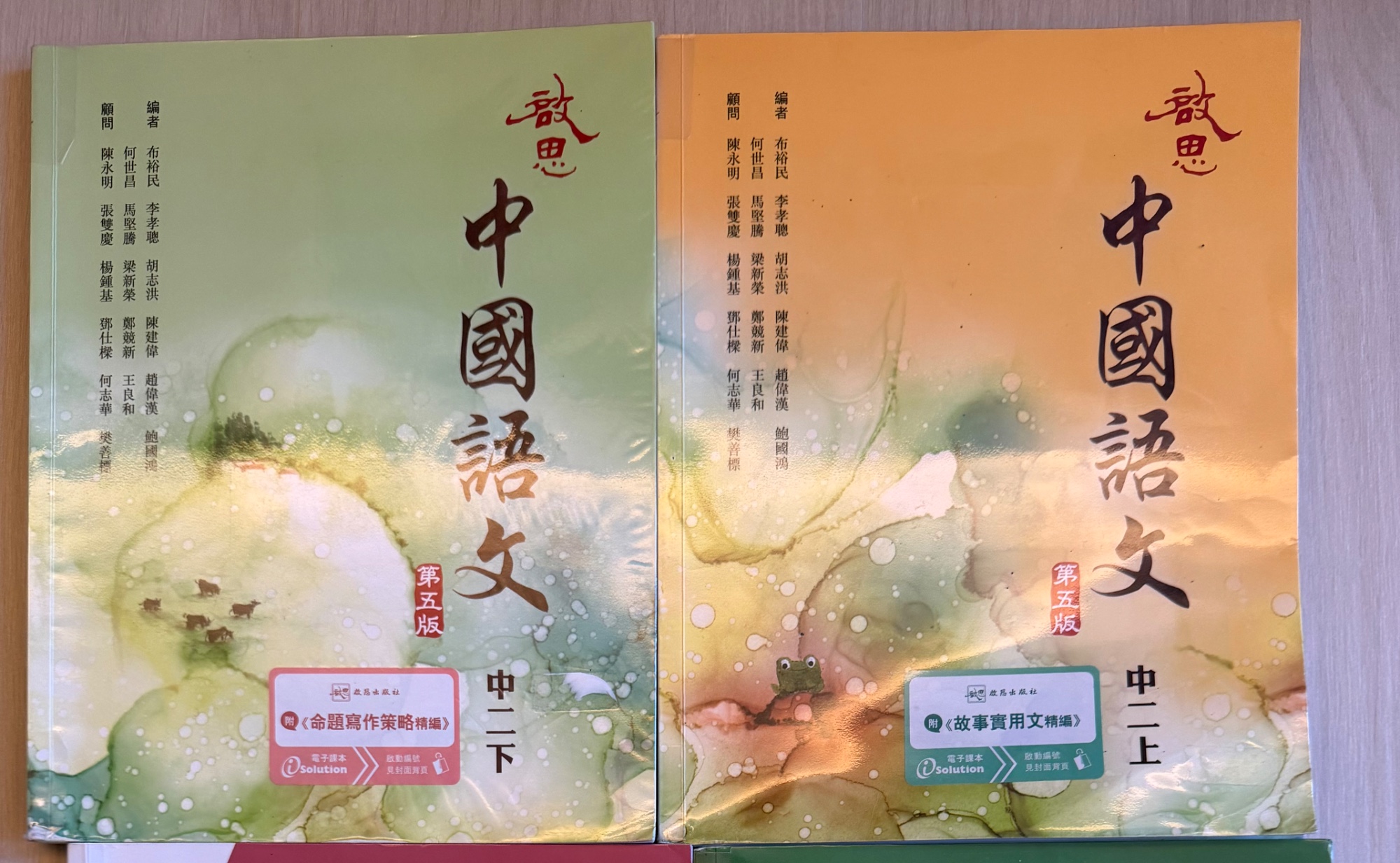 中二中文上下冊